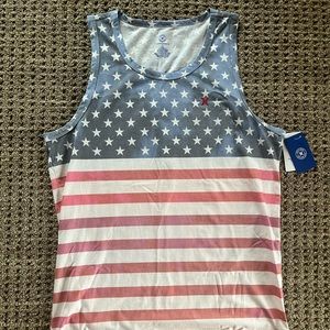 American flag men’s tank, large